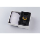 Hygge 3012 Series Black/Yellow Watch | Leather