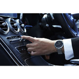 Hygge 2203 Black Watch | Silver Stainless Steel