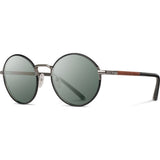 Shwood Hawthorne Acetate Sunglasses | Black Chrome/Mahogany - G15 WAH2BCF
