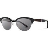 Shwood Hayden Acetate Sunglasses | Black & Silver / Grey WWAHBSG