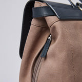 Sandqvist Hege Backpack - Earth Brown with Navy Leather SQA1227