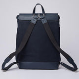 Sandqvist Hege Backpack - Navy with Navy Leather SQA1228