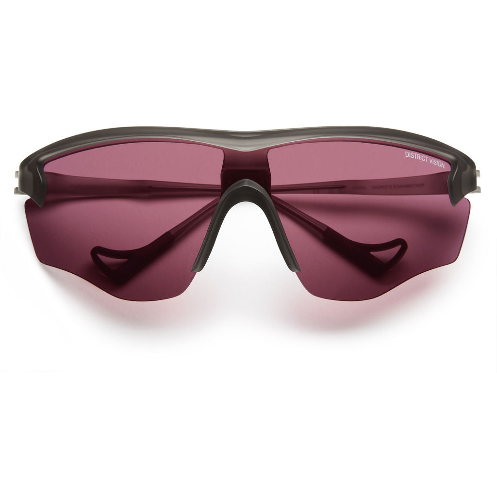 District Vision Junya Racer Gray Sunglasses | District Rose