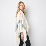 Faribault Huntley Wool Cape | Cream 14855 One Size