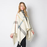 Faribault Huntley Wool Cape | Cream 14855 One Size