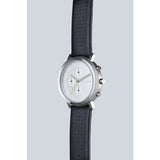 Hygge 2204 Series Silver Watch | Leather