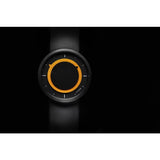 Hygge 3012 Series Black/Yellow Watch | Leather