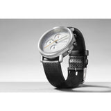 Hygge 2204 Series Silver Watch | Leather