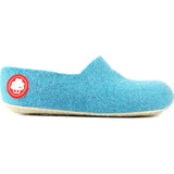 Baabuk Jeremy Wool Slippers | Turquoise 35 JER02-C3-R-35
