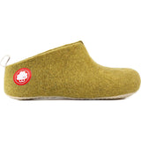 Baabuk Gus Wool Slippers | Khaki Green 35 GUS02-GN8-R-35