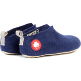 Baabuk Gus Wool Slippers | Navy Blue 37 GUS02-BL7-R-37