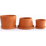 Michiko Shimada Terracotta Mini Planters Set of 3 | Set B