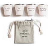 Izola Twain Shot Glass Set | White 4002