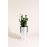 Yield Design Silver Spun Planter