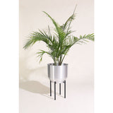 Yield Design Silver Spun Planter
