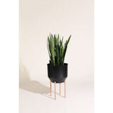 Yield Design Black Spun Planter