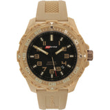 Isobrite T100 Valor Polycarbonate Men's Watch Tan-Black | Silicone ISO304