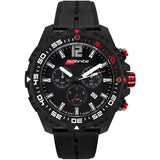 Isobrite T100 Chronograph Polycarbonate Men's Black-Green | Rubber ISO401