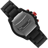 Isobrite Valor Series ISO421 Black Chronograph Watch | Rubber Band