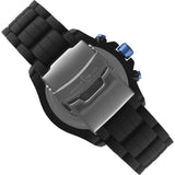 Isobrite Valor Series ISO422 Black Chronograph Watch | Rubber Band