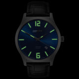 Isobrite Grand Slimline Series ISO906 Blue-Black Watch | Leather