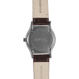 Isobrite Grand Slimline Series ISO907 Black-Brown Watch | Leather