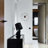 Nomon Sunset T Wall Clock | Walnut/Graphite Finished Brass