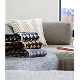 in2green Reversible Wool Small Cross Blanket Eco Throw