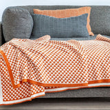 in2green Reversible Repeating triangles Blanket Eco Throw