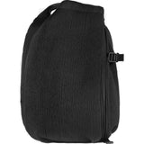 Cote&Ciel Isar Small Furrowed Nylon Backpack | Powder Black 28483