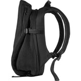 Cote&Ciel Isar Small Furrowed Nylon Backpack | Powder Black 28483