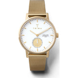 Triwa Ivory Svalan Watch | Gold Mesh Super Slim SVST105-MS121313