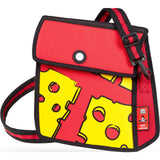Jump From Paper Cheese Printed Shoulder Bag | Red
