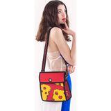 Jump From Paper Cheese Printed Shoulder Bag | Red