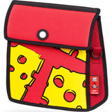 Jump From Paper Cheese Printed Shoulder Bag | Red