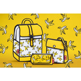 Jump From Paper Banana Printed Backpack | Yellow