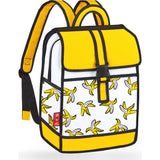 Jump From Paper Banana Printed Backpack | Yellow
