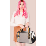 Jump From Paper Woolen Handbag | Grey