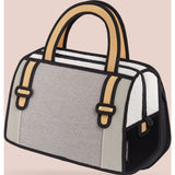 Jump From Paper Woolen Handbag | Grey