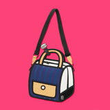 Jump From Paper Outer Stripe Handbag