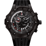 Jorg Gray JG2500-22 Black Football Timer Movement Men's Watch | Silicone