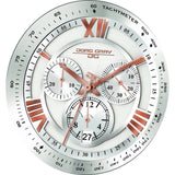 Jorg Gray JG6600-23 Silver w/ Gold Chronograph Men's Watch | Leather