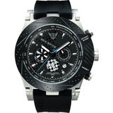 Jorg Gray JG6700-11 Black Carbon Chronograph Men's Watch | Silicone