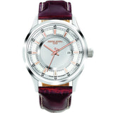 Jorg Gray JG6800-12 Silver w/ Gold Three Hand Men's Watch | Leather
