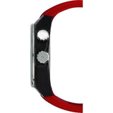 Jorg Gray JG8300-12 Black w/ Red Three Hand Men's Watch | Silicone