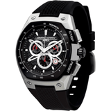 Jorg Gray JG8300-23 Black w/ Silver Chronograph Men's Watch | Silicone