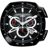 Jorg Gray JG8300-23 Black w/ Silver Chronograph Men's Watch | Silicone