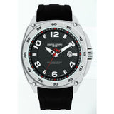 Jorg Gray JG8400-11 Black Three Hand Men's Watch | Silicone