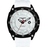 Jorg Gray JG8400-12 Silver Three Hand Men's Watch | Silicone