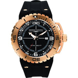 Jorg Gray JG8700-12 Black w/ White Three Hand Men's Watch | Silicone